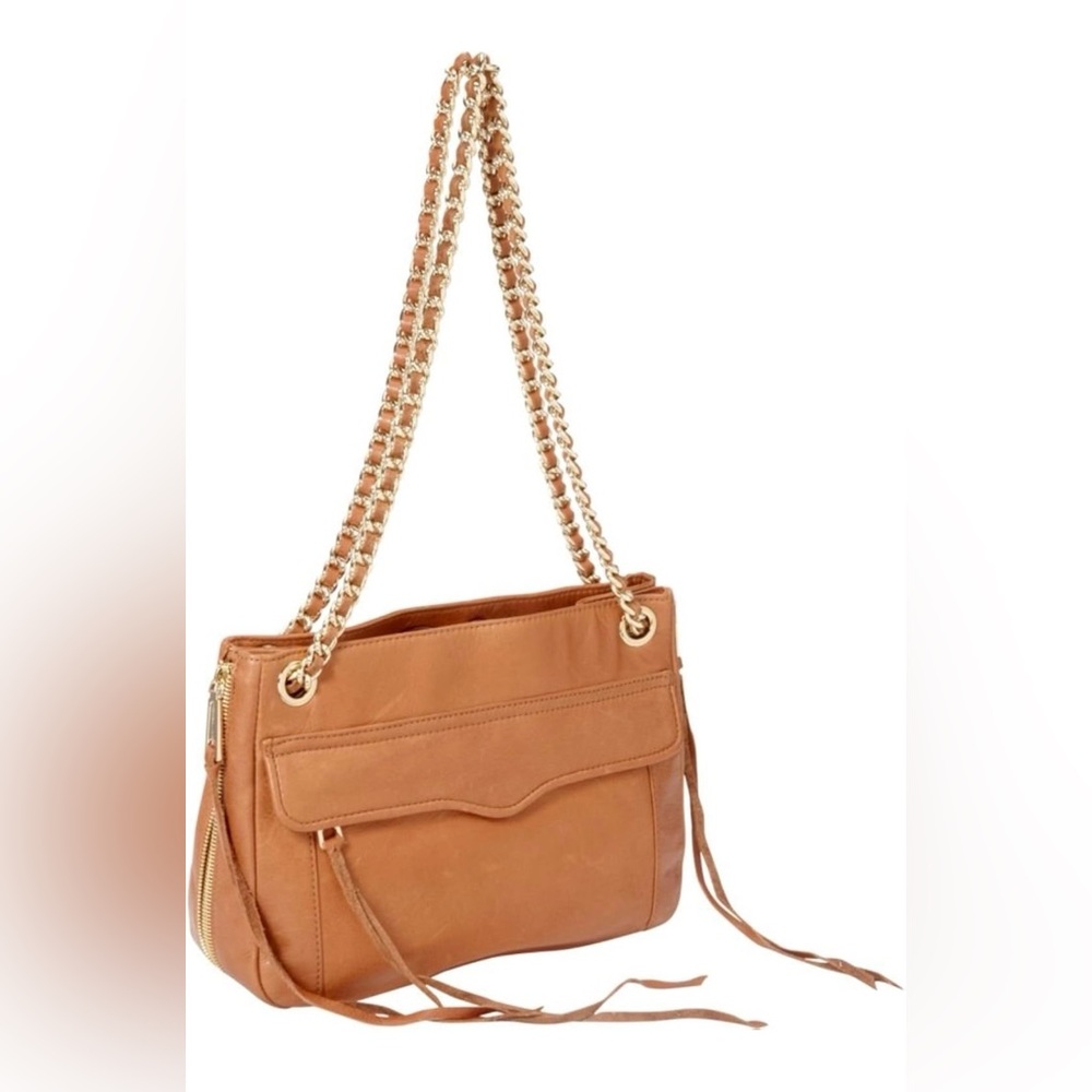Rebecca Minkoff Swing Camel Color Leather Adjustable Shoulder Strap Bag